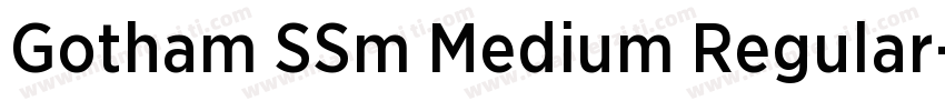 Gotham SSm Medium Regular字体转换
